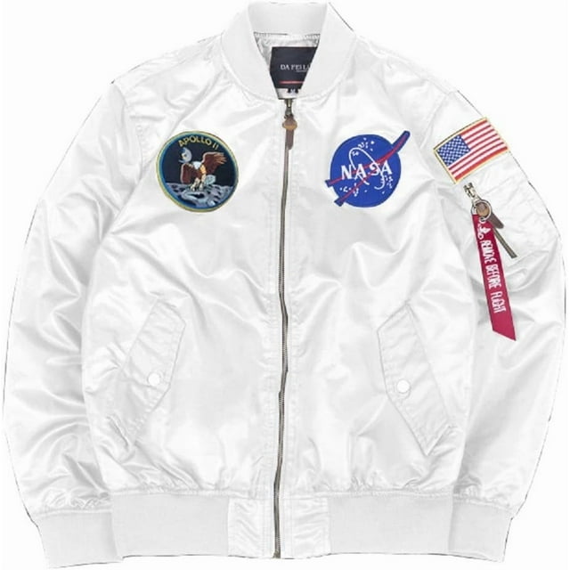 CORIRESHA Chaquetas bomber ajustadas para hombre Apollo NASA