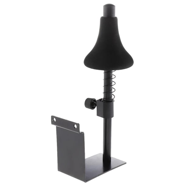 Greeniant Trumpet Wall Hanger Brass Instrument Trumpet Holder Wall Mount Accesorios para instrumentos musicales Negro Tipo de placa de ranura
