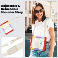 thumbnail image 7 of For iPad Pro 13 inch Case 2024 (M4), 360 Rotating Shockproof Cover with Stand, Screen Protector, Shoulder Strap, Rainbow Red, 7 of 7