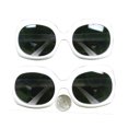 thumbnail image 1 of Jackie O Lunettes de Soleil Rectangulaires Blanches Onassis Kennedy Mod Kurt Cobain Nirvana, 1 of 1