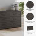 thumbnail image 4 of Signature Design by Ashley Prendonea Dark Gray Dresser, 4 of 7
