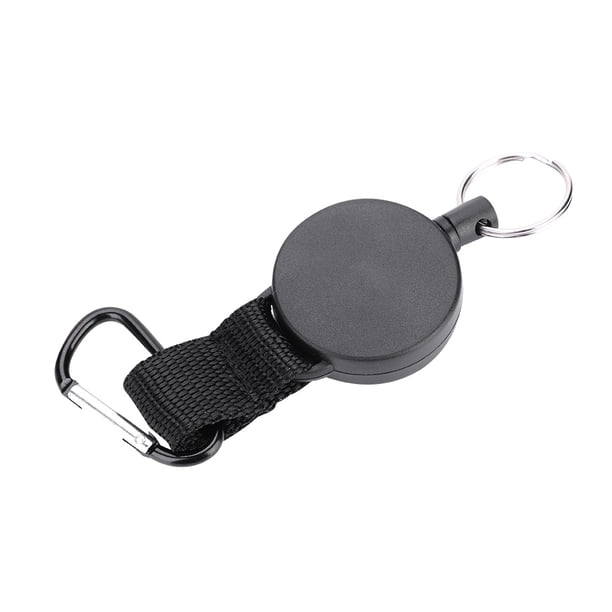 Llavero, llavero retráctil de alambre de acero inoxidable de 60 cm, llavero elaborado con cuidado