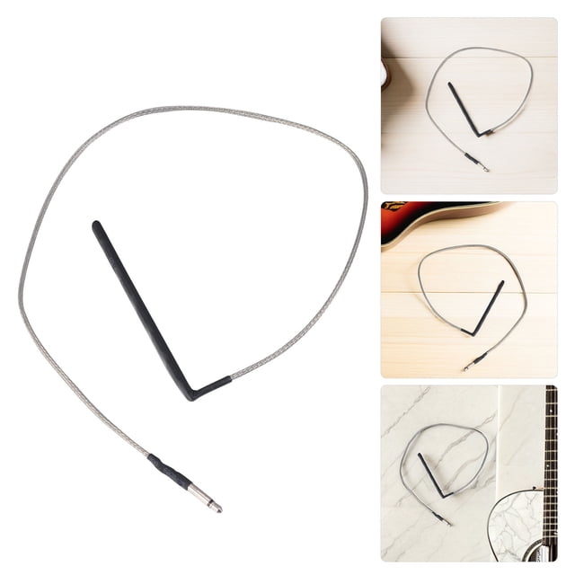 Hytrove 4Ud Captador Piezo Para Guitarra Folk Acústica En Plata Para Rendimiento Profesional