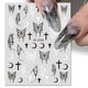 thumbnail image 3 of Pegatinas 3D de mariposa de Metal plateado para uñas, deslizadores adhesivos de luna y estrella dorada, calcomanía de Arte de uñas con purpurina, decoración de manicura, 3 of 4