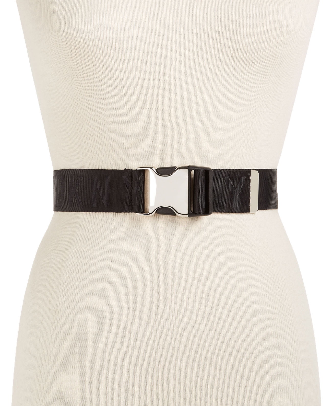 DKNY Womens Seat Belt-Buckle Logo Belt (Black, M/L) - Walmart.com