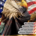 thumbnail image 4 of America 250th Anniversary Shower Curtain Set, 1776-2026 Patriotic American Flag Eagle 4th of July Bathroom Curtain, Independence Memorial Day Fabric Bathroom Bath Decor with Hooks 69X70IN, 4 of 5