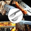 3PCS Barbecue Utensils BBQ Grill Tools Set Barbecue Accessories Kit Spatula Tongs and Fork Stainless Steel GlSTE