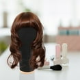 thumbnail image 6 of Raindrops Black Mannequin Head for Hat and Wig Display Made of Synthetic Material Great for DIY Use 6.5 Inches, 6 of 8
