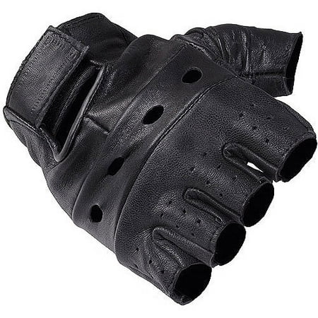 gloves fingerless leather daxx motorcycle gear plastic interested
