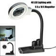 thumbnail image 3 of Desk Lamp Magnifying Crafts Glass Desk Lamp 5X 10X Magnifier With 40 LED Lights Practical, Magnifying Crafts Glass Desk Lamp, 3 of 7