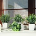 thumbnail image 6 of 2Pcs/3Pcs/4Pcs Fake Plants Potted Small Artificial Plants Indoor Faux Plants in White Pot Greenery for Home Office Bedroom Desk Bathroom Shelf Farmhouse Decoration, 6 of 9