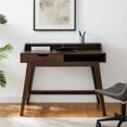 thumbnail image 4 of Bureau d'Ordinateur Moderne avec 1 Tiroir en Noyer Foncé, 4 of 5