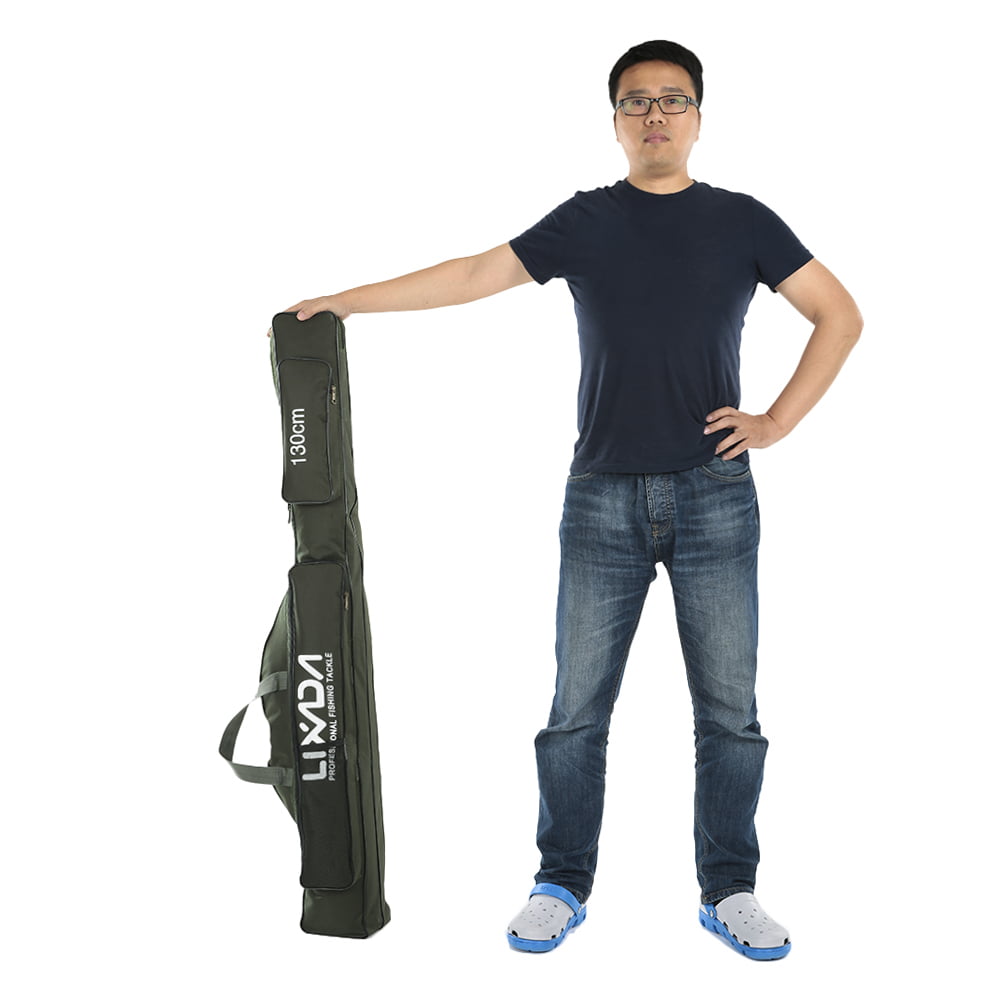 Lixada 100cm130cm150cm Fishing Bag Portable Folding Fishing Rod Reel Bag  Fishing Pole Gear Tackle Tool Carry Case 