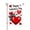 Color 1, variant on AMHNF Happy Valentines Day Heart Burlap Linen Garden Flag For Home Outdoor Garden Yard Decor 12x18 Inch