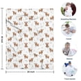thumbnail image 4 of White Highland Cow Flower Pattern Blanket,Comfortable Soft Flannel Throw Blanket,All Season,Warm Lightweight Blankets for Sofa Bed Couch Living Room Chair,30"x40", 4 of 4