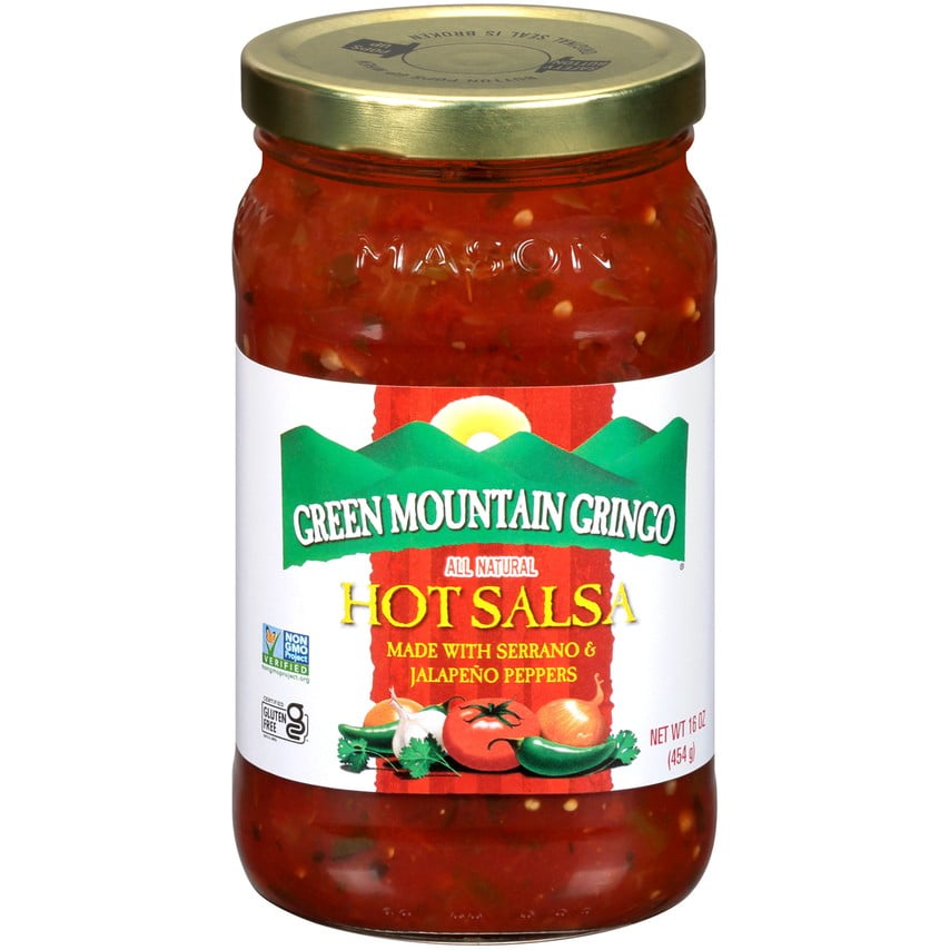 Green Mountain Gringo Salsa, Hot, 16 Oz