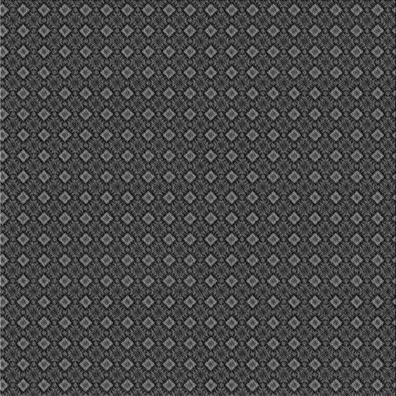 Ahgly Company Indoor Square Patterned Charcoal Black Area Rugs, 5' Square