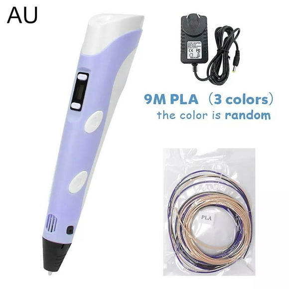 3D printing pen diy drawing pen with lcd display 3d pen with 20 colors 100 meter pla filament christmas birthday gift for child