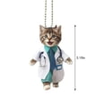 thumbnail image 3 of 2D Acrylic Flat Cute Cat, Puppy, Duck Car Decoration Pendant, 3 of 8