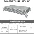 thumbnail image 2 of Rectangle Tablecloth 60x102 Inch, French Stripes Rectangle Table Protector Water Resistant Spill Proof Tabletop Covers Polyester Table Cover for Daily Use Kitchen Dining Party Wedding, 2 of 8