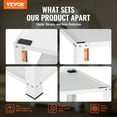 thumbnail image 2 of VEVOR Piédestal à Lessive avec Tablette de Rangement, 28"L X 28 Pouces L X 16 Pouces H, Base de Laveuse et de Sécheuse, Support Plateforme à Ajustement Universel, Capacité de 660 Lb, Base Multifonctionnelle en Acier Robuste pour Machine à Laver, 2 of 9