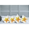 thumbnail image 2 of Ambesonne Yellow Throw Pillow Cover 4 Pack, Single Yellow Ombre Star, 24", Yellow White, 2 of 5