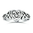 thumbnail image 2 of Bling Jewelry Womens Best Friends Celtic Love Knots BFF Infinity Heart Promise Ring Sterling Silver, 2 of 6