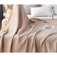 thumbnail image 5 of Couverture en Coton Gaufré pour Adulte, 150*200cm, Kaki, 5 of 5