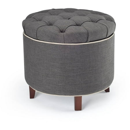Safavieh Amelia Tufted Storage Ottoman, Multiple Colors - Walmart.com - Safavieh Amelia Tufted Storage Ottoman, Multiple Colors - Walmart.com