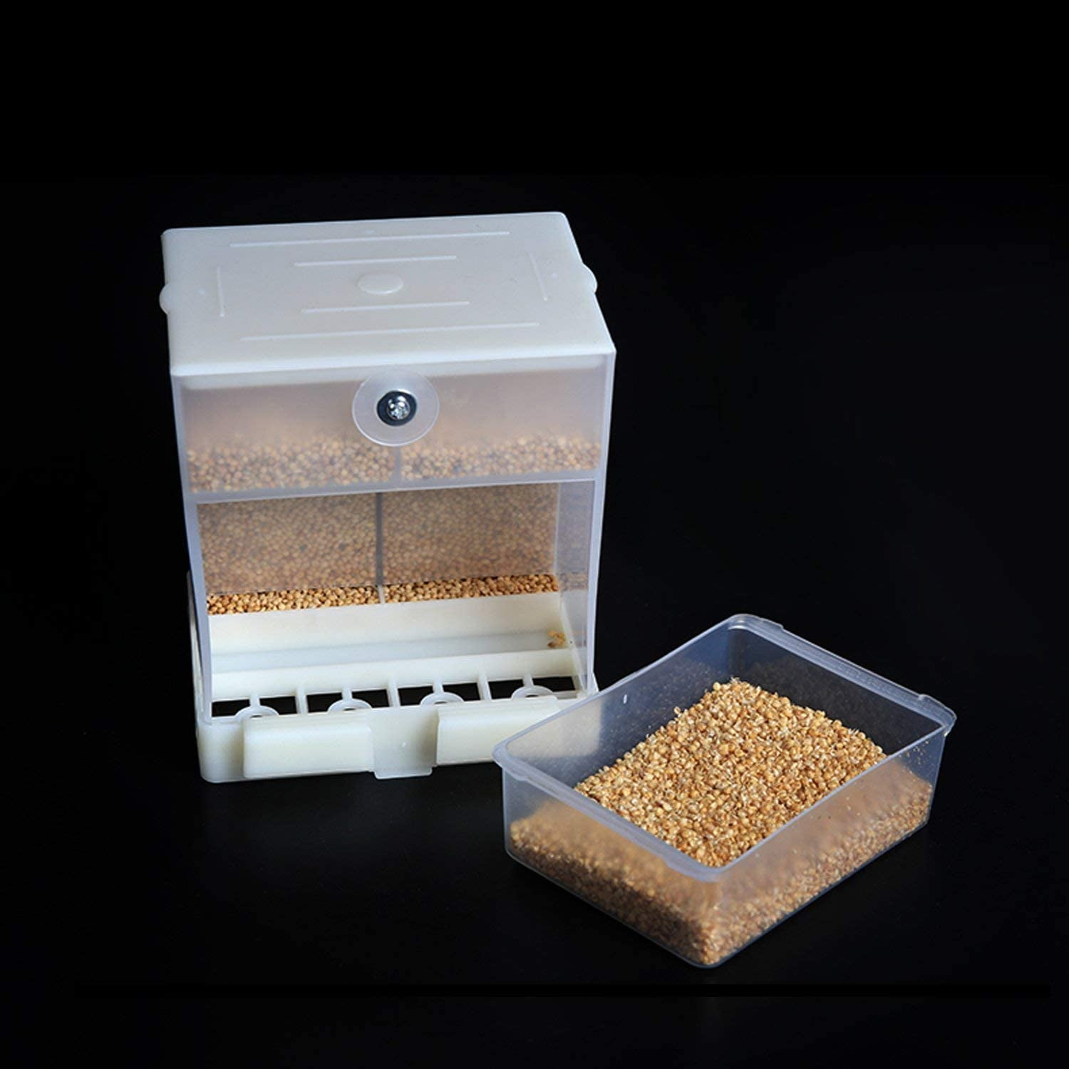 Automatic Bird Feeder No Mess For Cage Inside Birds Stuff Cage