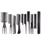 thumbnail image 1 of 10 unids/set de peines profesionales para el cabello, juego de peines de plástico para peinar, herramienta para el cuidado del cabello para uso en salón y barbería para diferentes funciones, 1 of 5