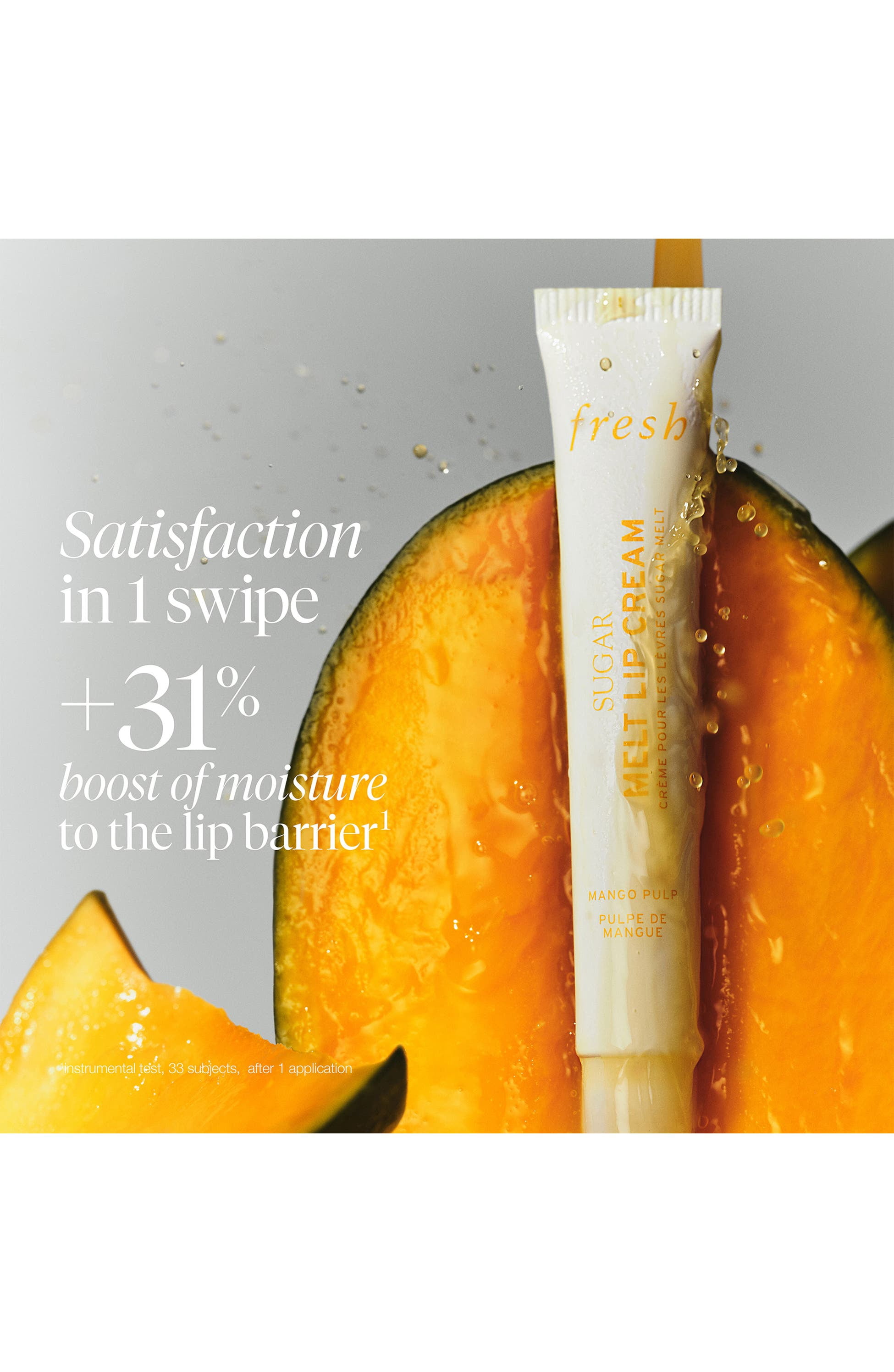 fresh SUGAR Melt Lip Cream, 12g / 0.42 oz Full Size - Mango Pulp