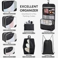 thumbnail image 2 of Juego de 10 maletas Packing Cubes OlarHike, todo incluido, color negro, 2 of 8