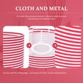 thumbnail image 3 of AURARMLET table lamp shade Lampshade Cloth Red and White Striped 1Set, 3 of 6