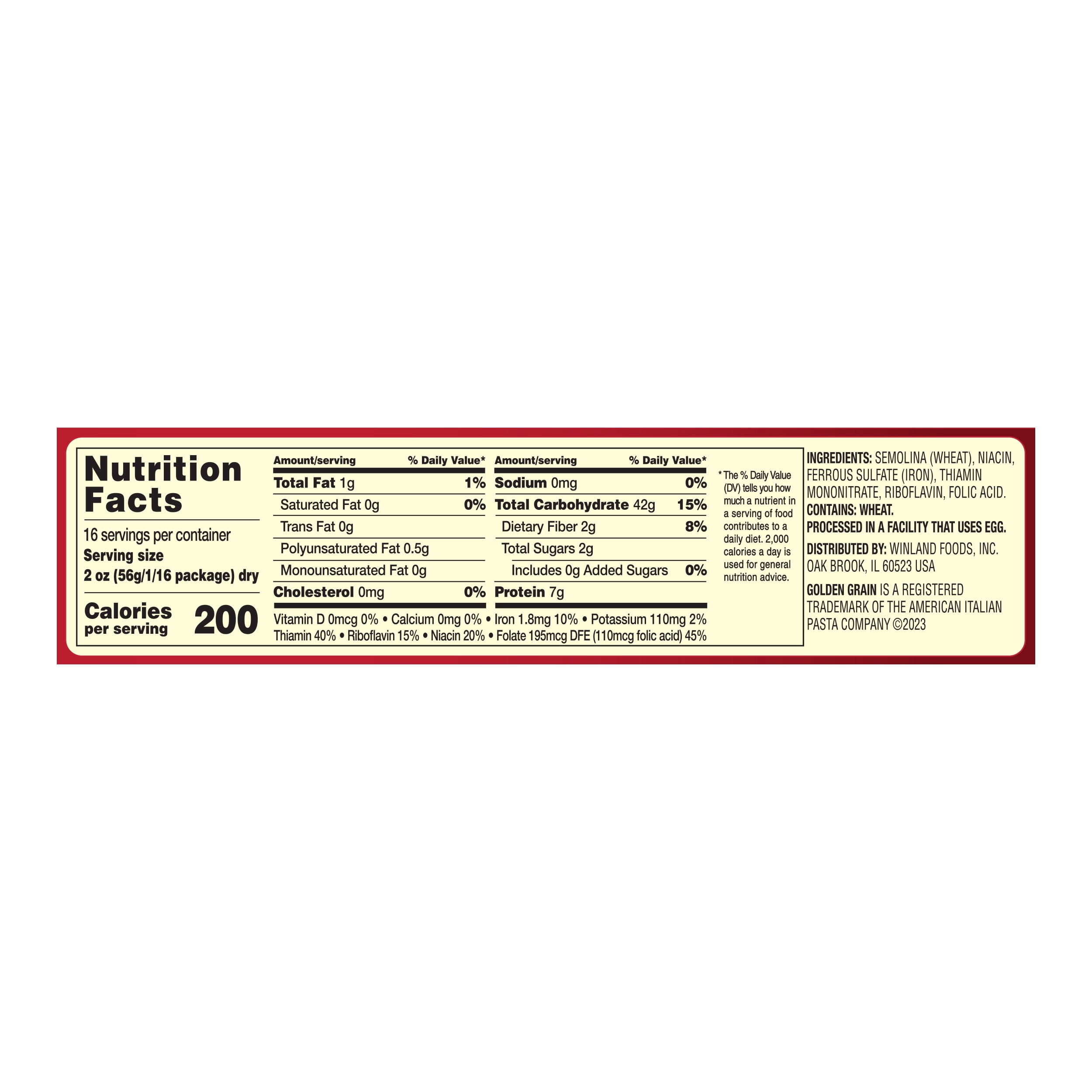 Golden Grain American Italian Pasta Spaghetti, 32 oz
