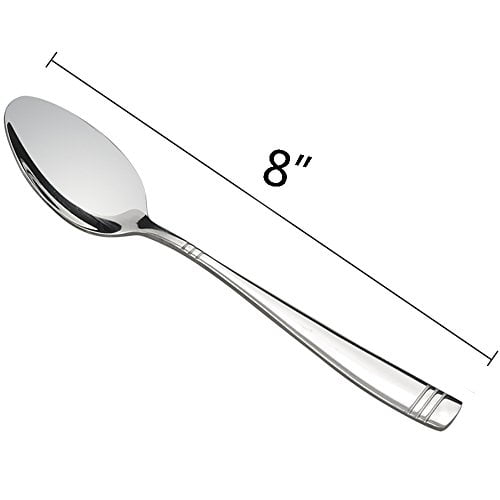 Set of 12 Obston Stainless Steel Dinner Spoons 8-Inch 
