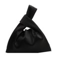 thumbnail image 1 of Sywqhk Bolso De Mano Anudado Plisado A La Moda, Monedero De Diseñador Para Mujer (Negro) Sywqhk Para estrenar, 1 of 9