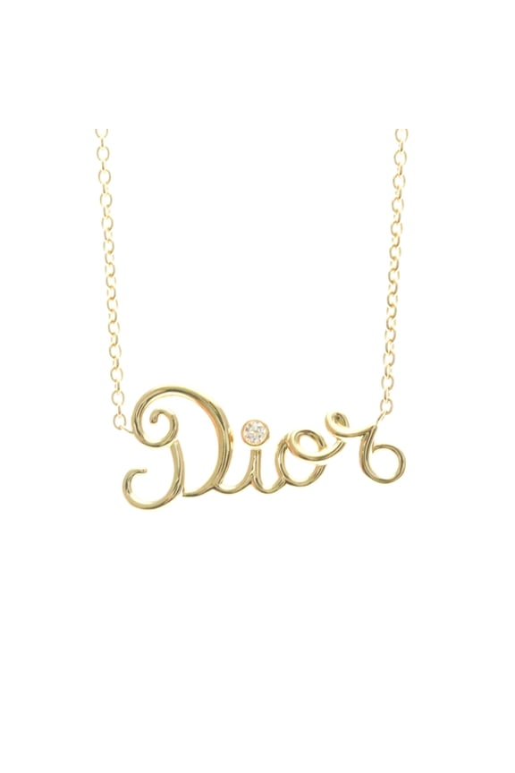 Pre-Owned Christian Dior Dioramour Necklace Yellow Gold (18K) Diamond Men,Women Fashion Pendant...