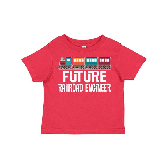 Inktastic Future Railroad Engineer Train Boys or Girls Toddler T-Shirt
