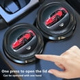 thumbnail image 4 of HBYJLZYG Ash Tray Car Ashtray Metal Inner Compartment Smokings In The Car Does Not Drop Ash Artifact Multi-function One-button Open Lid Car Ashtray, 4 of 5