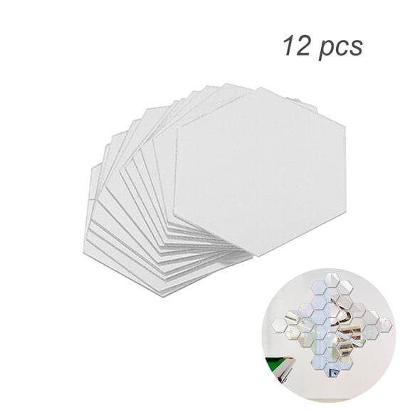 OFFIGAM 12-Piece Decorative Mirror Wall Hanging Set Modern Wall Art for Living Room Home Decoration