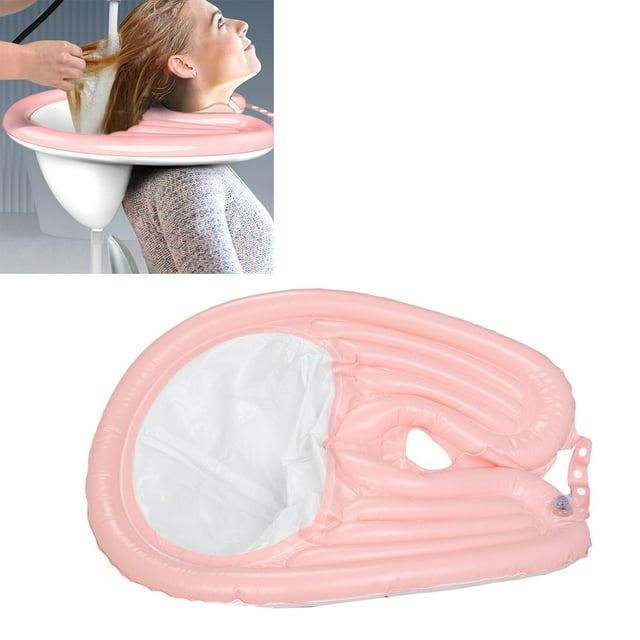 Inflatable Hair Washing Tray, Shampoo Bowl Portable Safe Adjustable Leakproof for Seniors