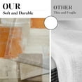 thumbnail image 3 of Farmhouse Kitchen Curtains Orange Abstract Window Curtains Short Tier Curtains Over Sink, Modern Art Painting Decor Rod Pocket Window Drapes Set of 2 (26x36 Inch), 3 of 5