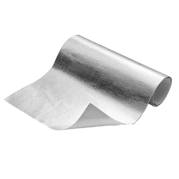 Aluminized Heat Shield Mat Thermal Barrier Adhesive Backed Heat Blanket Fiberglass Insulation Reflective Material High Temp Protection