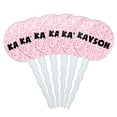 thumbnail image 1 of Kayson Cupcake Picks Toppers - Set of 6 - Pink Speckles, 1 of 1
