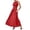 Red, variant on Wdgfv Women's Flowy Boho Summer Dress Relaxed Fit Casual Beach Maxi Comfortable Day Dress for Spring