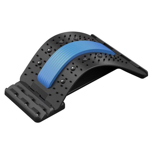 Back Stretcher, Lumbar Back Cracker Board Pain Relief Device, Multi-Level Back Massager Lumbar, Pain Relief for Herniated Disc, Sciatica, Scoliosis, Lower and Upper Lumbar Support Stretcher