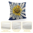 thumbnail image 4 of Summer Floral Pillow CoversWhite Petal Flower Bloom Decorative Pillow Cases Navy Blue SeasonalCushion Case Farmhouse Home Decor for Sofa Couch Porch Outdoor, 4 of 5