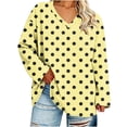 thumbnail image 2 of Bixock Plus Size Women Maternity Tops Long Sleeve Shirts V Neck Loose Casual Pregnant Blouse Soft Comfortable Daily Wear Maternity Clothings, 2 of 7