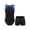 Royal Blue&Black, variant on Kids Boys Gymnastics Leotards And Shorts Set Dancewear Gym Workout Ballet Dance Outfits Blue Green 12